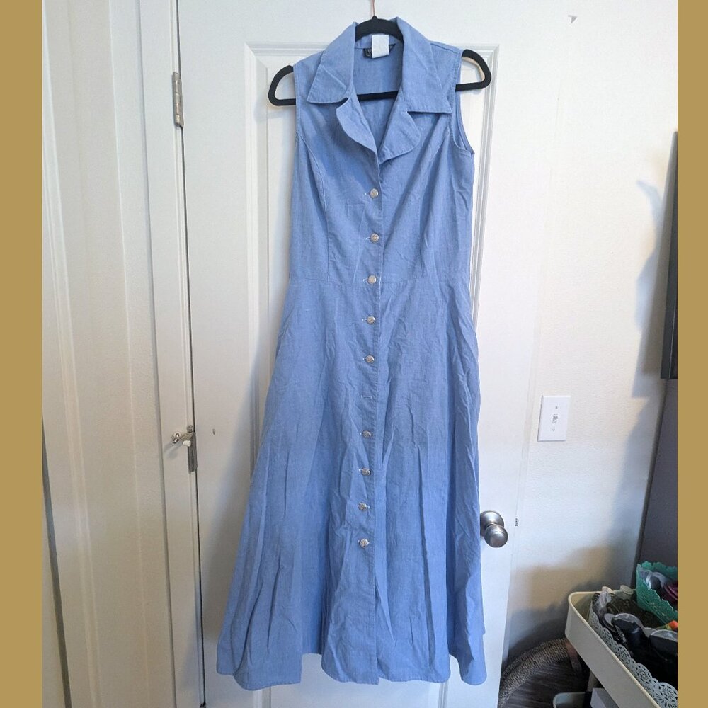 Vintage Denim Long Dress